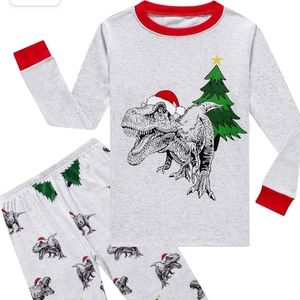 Kids Christmas Dinosaur PJ's Never Worn